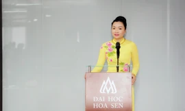 PGS.TS Võ Thị Ngọc Thúy, Quyền Hiệu trưởng Trường ĐH Hoa Sen.