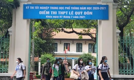 Điểm thi Trường THPT Lê Qúy Đôn có thí sinh mắc COVID-19 buổi sáng vẫn tổ chức thi buổi chiều