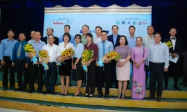 Các diễn giả tham gia hội thảo “Giải pháp nâng cao chất lượng lao động đi làm việc ở nước ngoài” 