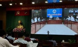 Các đại biểu tại Hội nghị trực tuyến thi THPT QG 2020