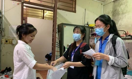 Sinh viên KTX ĐHQG TP. HCM ủng hộ bà con miền Trung gần 400 triệu đồng