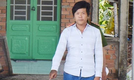 Trung bị công an khởi tố bắt tạm giam. Ảnh công an cung cấp