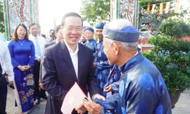 Thường trực Ban Bí thư Võ Văn Thưởng dự ngày hội đại đoàn kết toàn dân tộc tại Huế