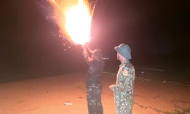 TT-Huế: Các đồn biên phòng đồng loạt bắn pháo hiệu cảnh báo áp thấp nhiệt đới