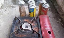 Bình gas mi ni phát nổ tại hội thi nấu ăn đã gây bỏng cho nhiều người. Ảnh minh họa