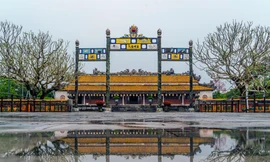 Bộ VH-TT&DL vừa có quyết định cho phép Trung tâm Bảo tồn Di tích Cố đô Huế khảo cổ khu vực hai bên chái của điện Thái Hòa. Ảnh: TTBTDTCĐ Huế