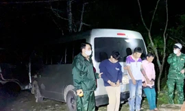 Bất ngờ bên trong ô tô khách 16 chỗ bị Biên phòng chặn bắt trên đường