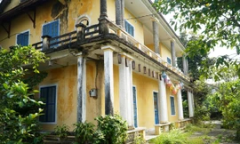 Nhà mẹ vua Bảo Đại ngập trong lá khô, rác và cỏ dại