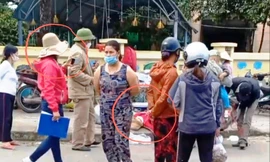 Quản lý chợ ra phố bắt hàng rong, mặc dân ngã bất tỉnh giữa đường