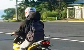 Xử phạt nam thanh niên chạy xe máy 'lạc' vào hầm Hải Vân