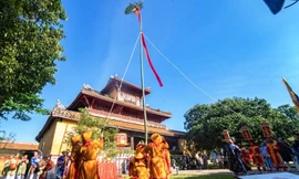 Tái hiện lễ dựng nêu của triều đình nhà Nguyễn