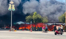 Cháy chợ tại Huế, thiệt hại hơn 3 tỷ đồng