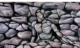 Ngỡ ngàng tranh trên cơ thể nude