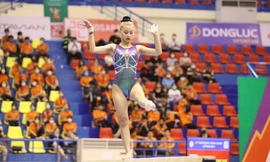 VĐV TDDC Phạm Như Phương thi đấu tại SEA Games 31. Ảnh: Như Ý