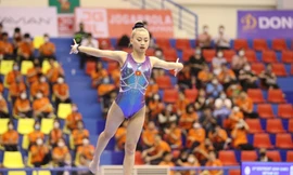 VĐV TDDC Phạm Như Phương thi đấu tại SEA Games 31. Ảnh: Như Ý 