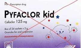 Thu hồi thuốc cốm pha hỗn dịch uống Pyfaclor Kid