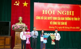 Công bố quyết định của Ban Thường vụ Tỉnh ủy Quảng Trị về công tác cán bộ