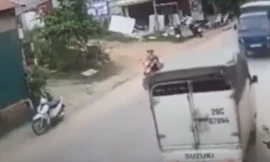 Xe tải lấn làn tông trực diện vào xe ngược chiều