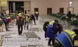 Trung tâm triển lãm thành bệnh viện điều trị virus corona trong 24 giờ