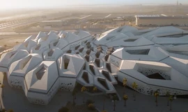 Công trình kiến trúc mạng tinh thể độc đáo giữa sa mạc