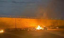 Hiện trường nơi Mỹ ám sát tư lệnh Iran theo lệnh của Tổng thống Trump