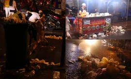 Phố lồng đèn (TP.HCM) “hô biến” thành “phố rác” chỉ sau một đêm