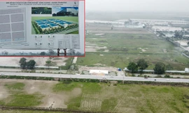 Phân lô, bán nền đất cụm công nghiệp rầm rộ ở huyện ngoại thành Hà Nội