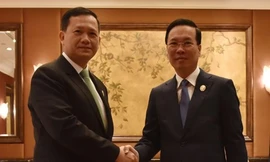 Chủ tịch nước Võ Văn Thưởng tiếp Thủ tướng Campuchia Hun Manet