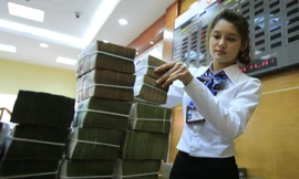 Sau tết, người dân tranh thủ gửi tiền nhàn rỗi vào ngân hàng khá nhiều 