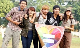 Xếp chữ ủng hộ hôn nhân đồng tính