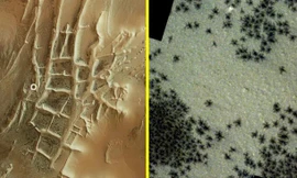 Phát hiện hàng trăm con 'nhện đen' ở 'Thành phố Inca' bí ẩn trên sao Hỏa 