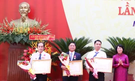 Phó Chủ tịch nước Đặng Thị Ngọc Thịnh dự Đại hội thi đua yêu nước tỉnh Ninh Thuận 