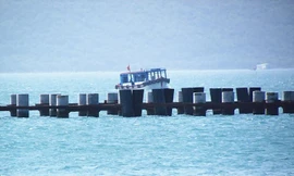 Vị trí xây dựng Cảng trung chuyển quốc tế Vân Phong. Ảnh Nguyễn Đình Quân.