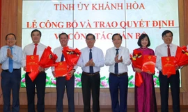 Khánh Hòa điều động, bổ nhiệm nhiều lãnh đạo cấp sở