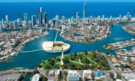 Phối cảnh quy hoạch đô thị mới Cam Lâm. Ảnh UBND huyện Cam Lâm.