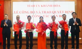 Khánh Hòa điều động, bổ nhiệm nhiều cán bộ chủ chốt