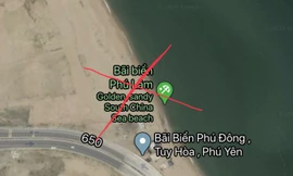 Google Maps thông tin sai sự thật về bãi biển TP Tuy Hoà