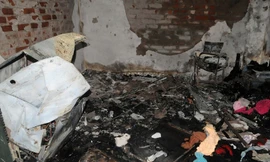 Chồng tưới xăng đốt vợ