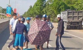 Tông vào dải phân cách, một dân quân tự vệ tử vong