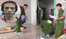 Công an khám nghiệm bên trong ngôi nhà và nghi phạm Luận