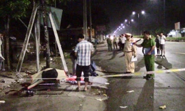 Hiện trường vụ tai nạn khiến 2 người tử vong