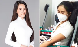 Mai Phương Thuý nền nã với áo dài trắng, Nguyễn Thị Loan đi hiến máu giữa mùa dịch