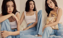 Hoa hậu Đỗ Mỹ Linh diện áo crop-top cực nóng bỏng trong bộ ảnh đón sinh nhật