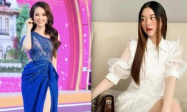 Á hậu Thuỵ Vân quyến rũ với váy dạ hội lệch vai, Tường San đẹp như tiểu thư với sắc trắng