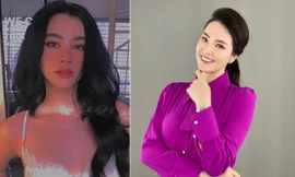 Cẩm Đan mặc áo ren xuyên thấu nóng bỏng, Á hậu Thụy Vân quyến rũ trên trường quay VTV