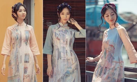 Người đẹp được ví là 'bản sao' của Nguyễn Thị Huyền tái xuất với áo dài 