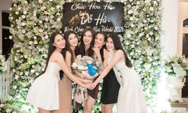 Dàn Hoa, Á hậu đình đám tổ chức tiệc 'truyền may mắn' cho Đỗ Thị Hà trước khi dự thi Miss World 
