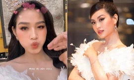 Mặc lại váy của Á hậu Diễm Trang, Đỗ Thị Hà được khen xinh đẹp tựa 'thiên nga trắng'