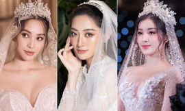 Dàn hoa hậu, á hậu Việt đẹp 'một chín một mười' khi hóa thân thành cô dâu trên sàn catwalk