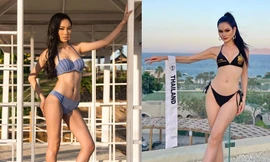 Á hậu Thái Lan catwalk 'lốc xoáy' 5 vòng, Ái Nhi khoe dáng sexy trong phần thi bikini 